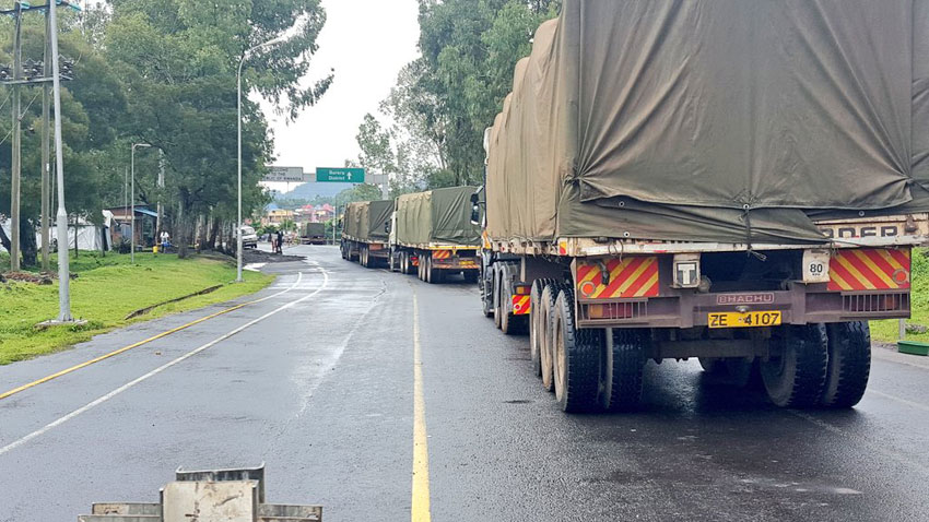 Trucks of good blocked at the Uganda-Rwanda Katuna border
